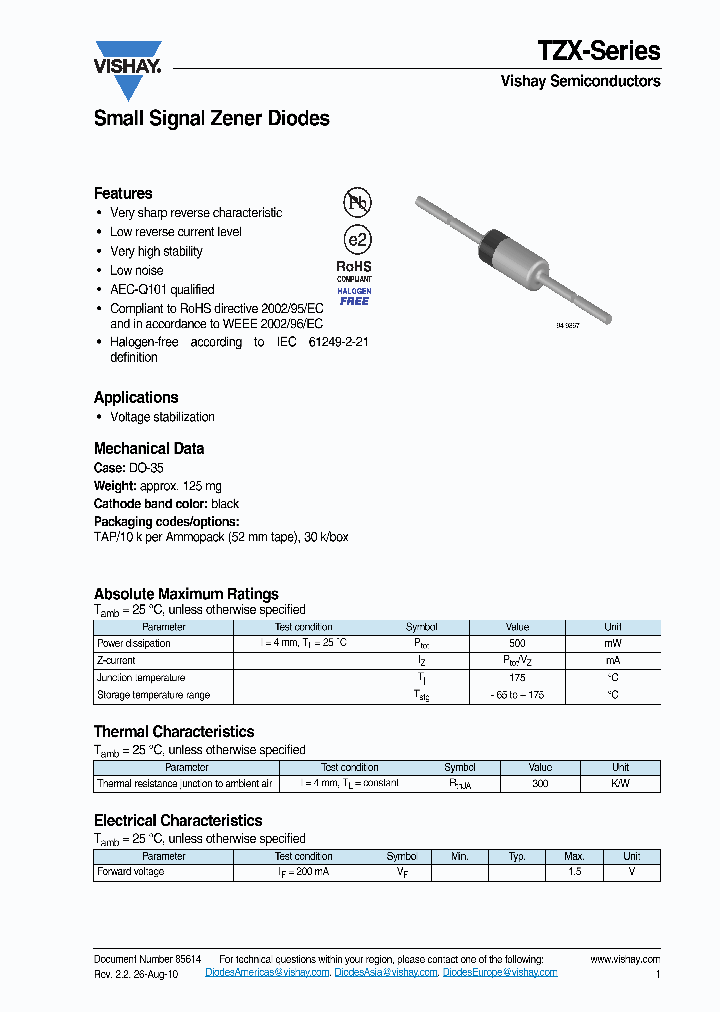 TZX9V1D-TAP_6649837.PDF Datasheet