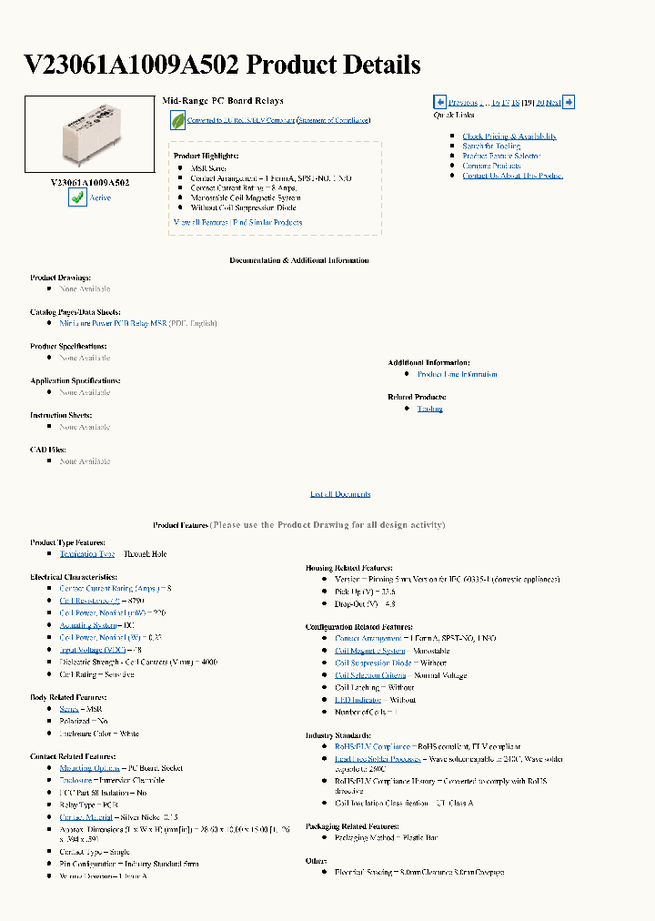 V23061A1009A502_6653345.PDF Datasheet