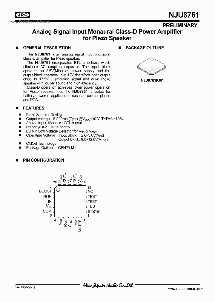 NJU8761_6765741.PDF Datasheet