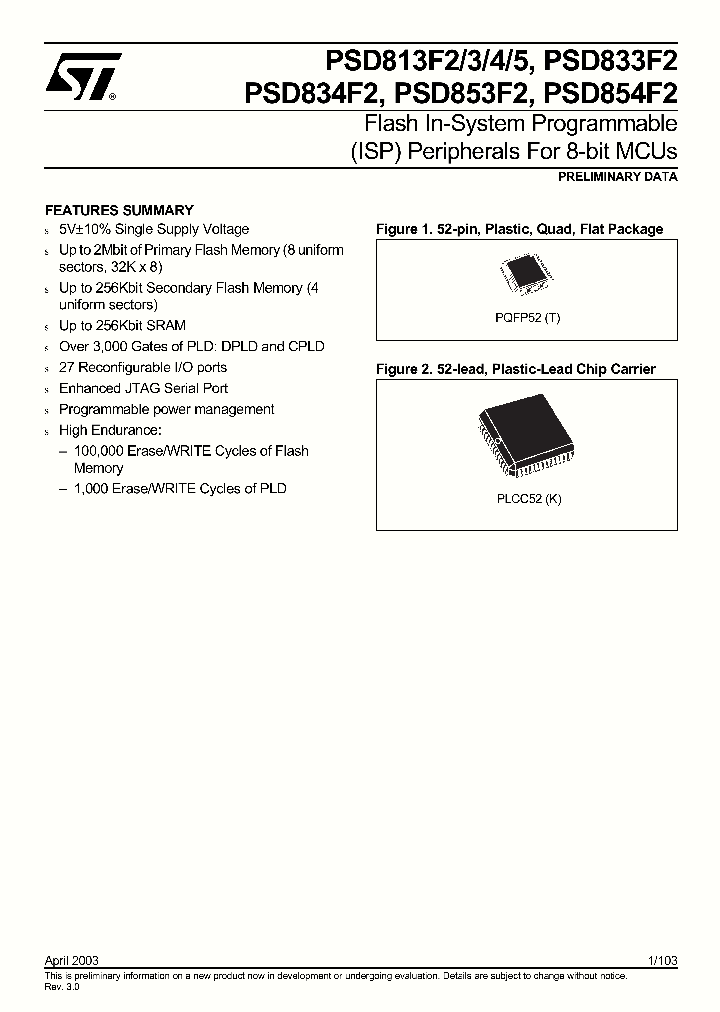 PSD854F2-90JIT_6655301.PDF Datasheet