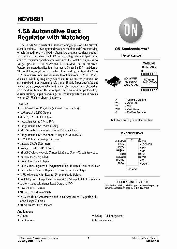 NCV8881PWR2G_6774790.PDF Datasheet