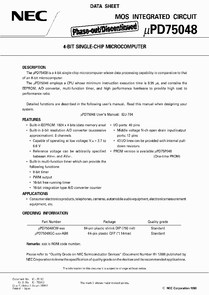 UPD75048CW-XXX_6657682.PDF Datasheet