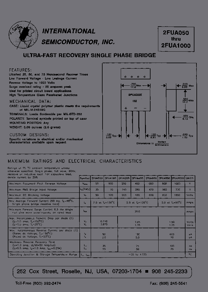 2FUA1000_6657160.PDF Datasheet