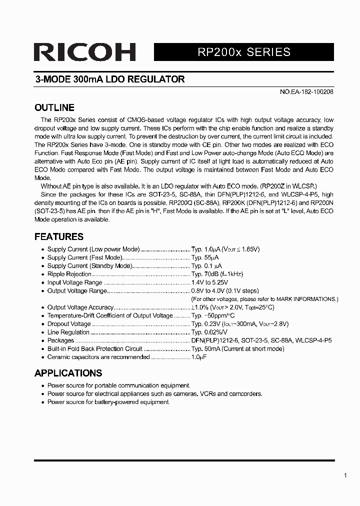 RP200N231BTR-FE_6650613.PDF Datasheet