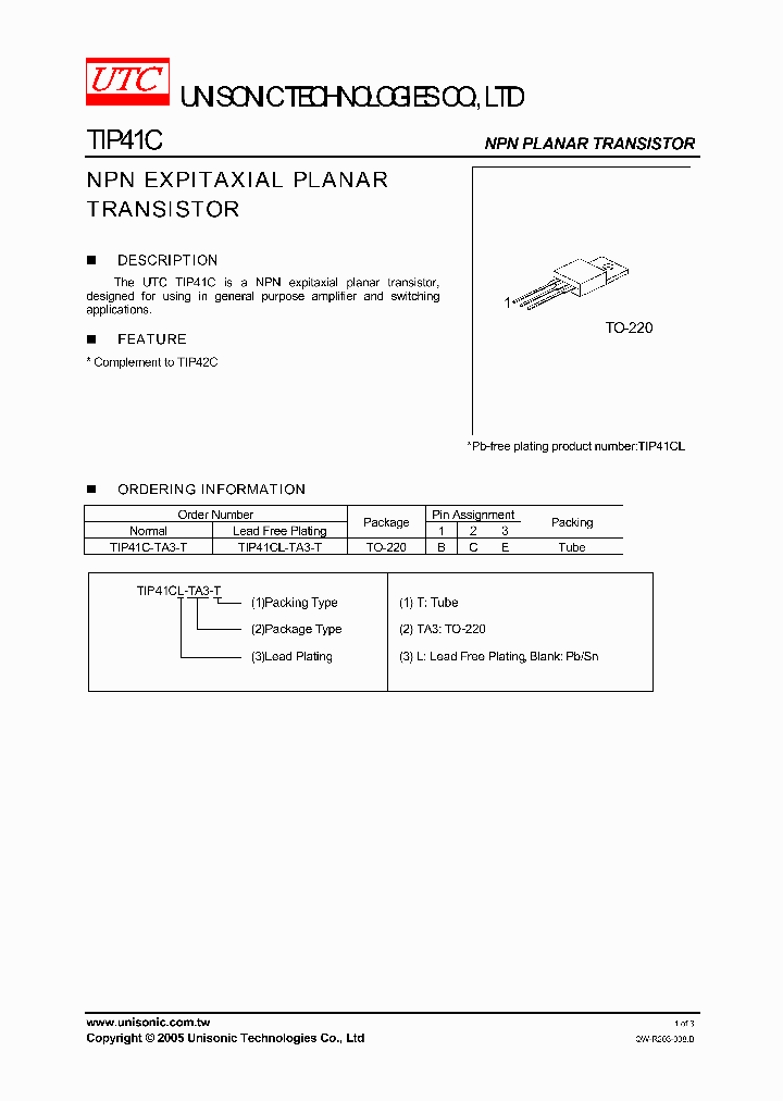TIP41C-TA3-T_6660775.PDF Datasheet