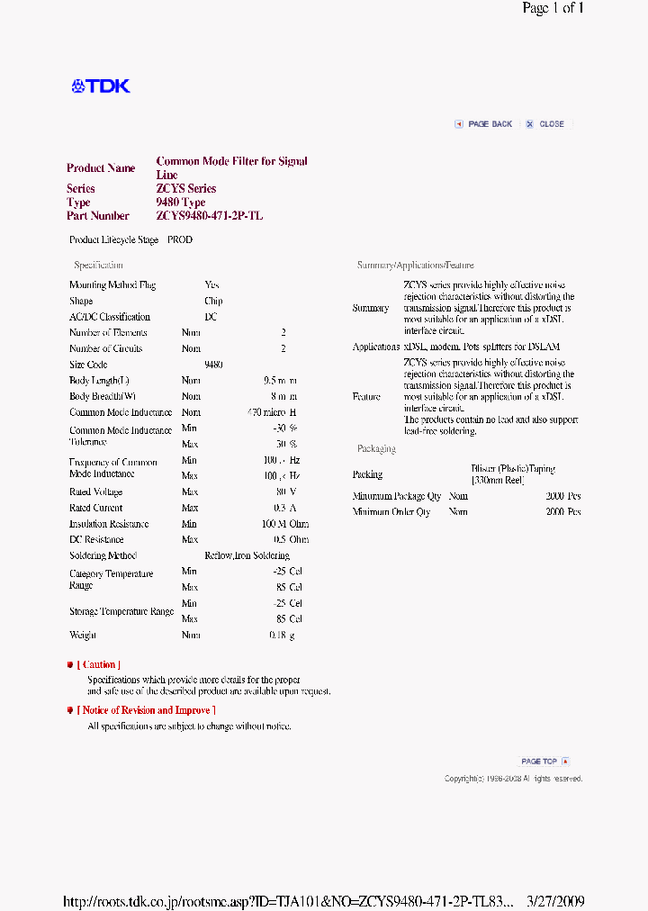 ZCYS9480-471-2P-TL_6655543.PDF Datasheet