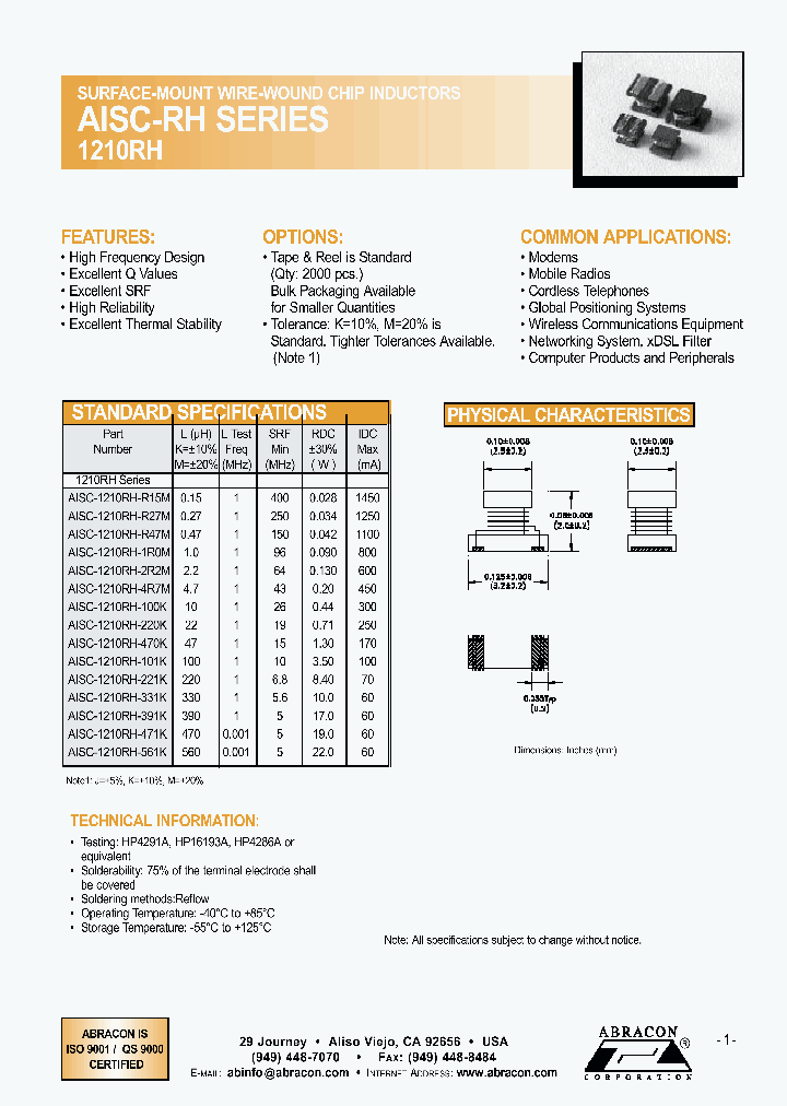 AISC-1210RH-561K_6662350.PDF Datasheet