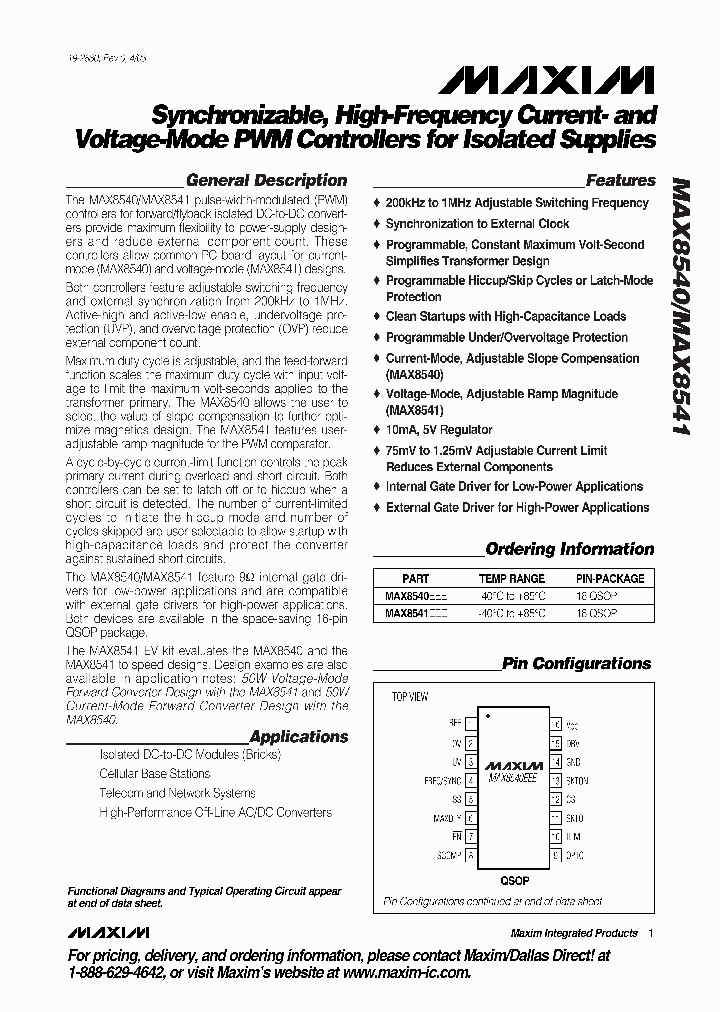 MAX8541EEE-T_6663371.PDF Datasheet