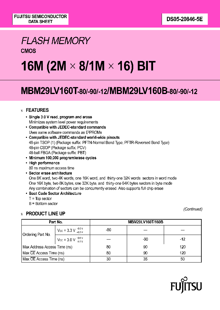FUJITSULTD-MBM29LV160B-90PFTR_6660633.PDF Datasheet