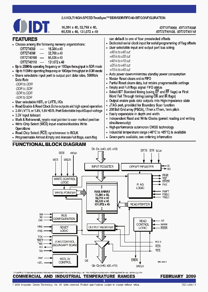 72T4098L6-7BBG_6662205.PDF Datasheet