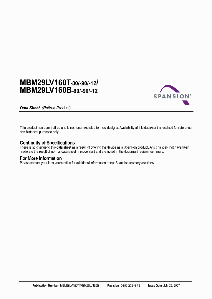 MBM29LV160B-90PFTN_6660631.PDF Datasheet
