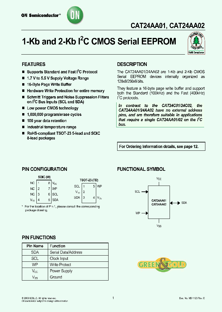 ONSEMICONDUCTOR-CAT24AA01WI-GT3_6665132.PDF Datasheet