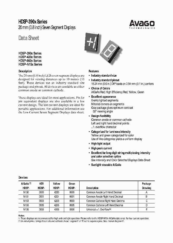 HDSP-4200-00Z00_6670301.PDF Datasheet