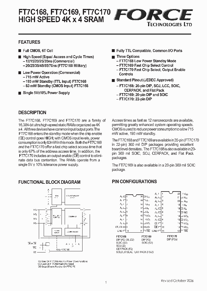 FORCETECHNOLOGIESLTD-FT7C170-15FC_6668589.PDF Datasheet