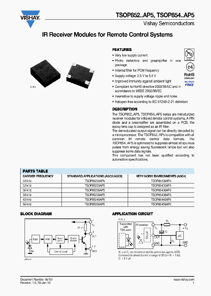 TSOP85230AP5_6661145.PDF Datasheet
