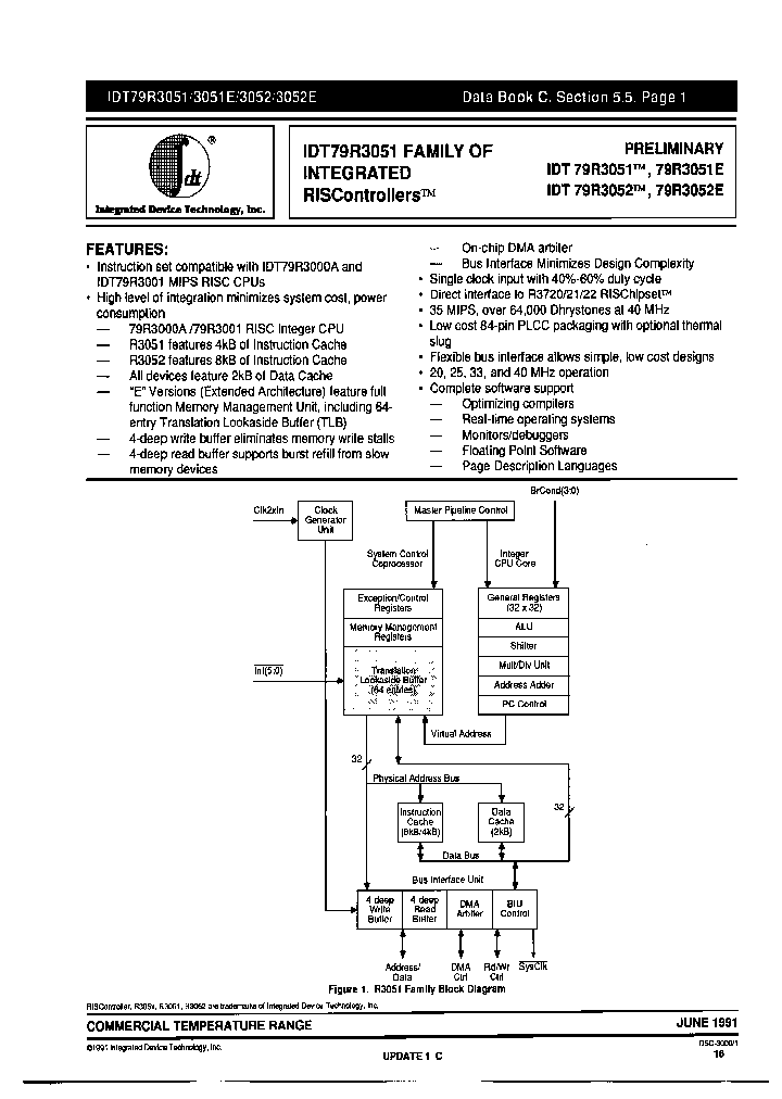 IDT79R3051-20PH_6666708.PDF Datasheet