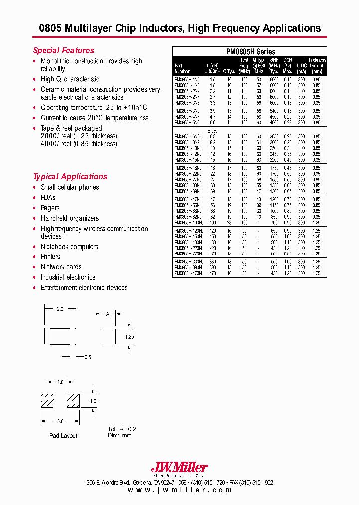 PM0805H-1N8_6672813.PDF Datasheet