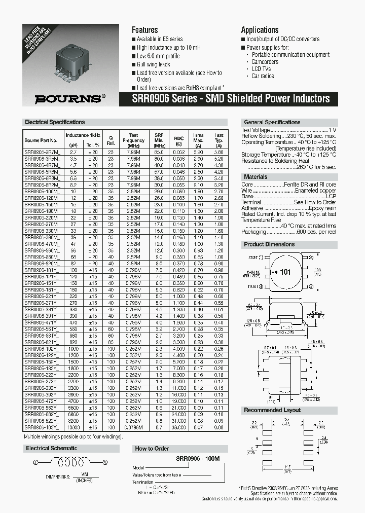SRR0906-122Y_6674352.PDF Datasheet