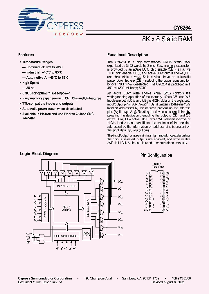 CY6264-55SNXIT_6676170.PDF Datasheet