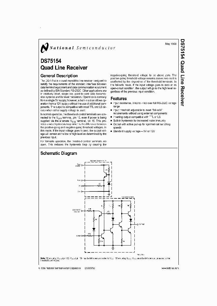 NATIONALSEMICONDUCTORCORP-DS75154M_6680255.PDF Datasheet