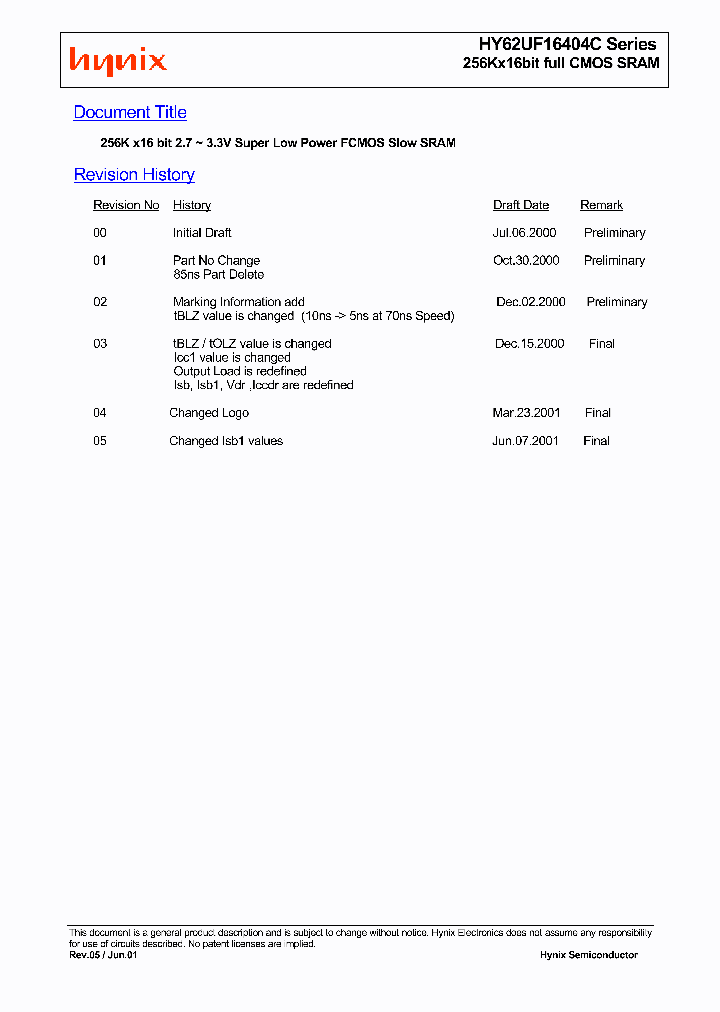 HYNIXSEMICONDUCTORINC-HY62UF16404C-DM70I_6679424.PDF Datasheet