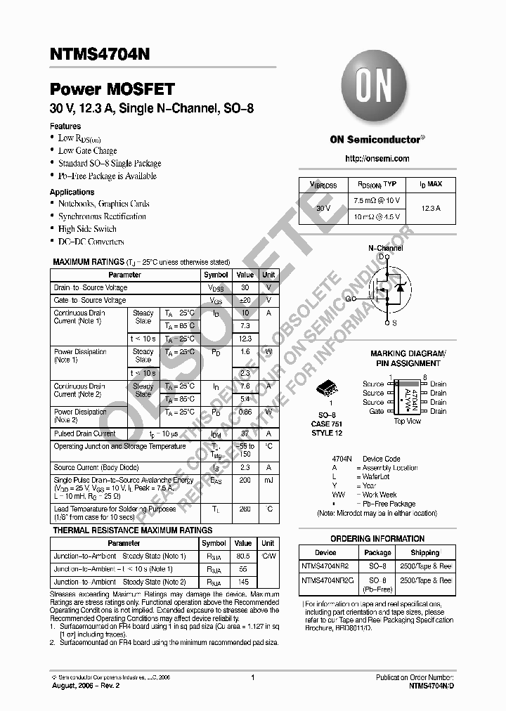 NTMS4704NR2_6682747.PDF Datasheet
