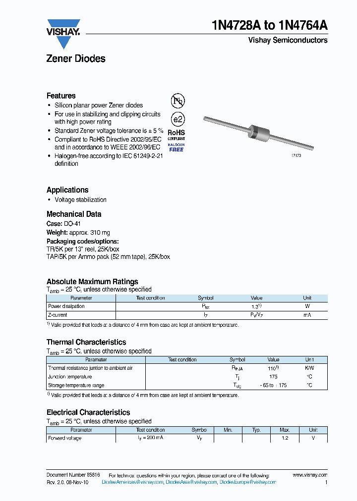 VISHAYSEMICONDUCTORS-1N4737A-TAP_6681907.PDF Datasheet