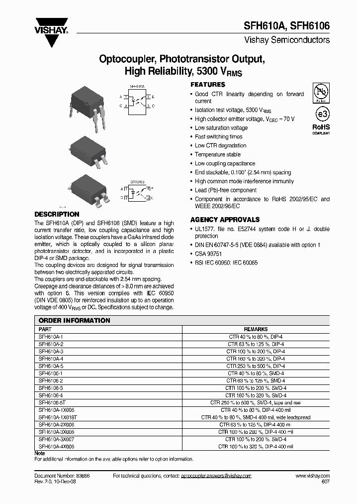 SFH610A-4-X001_6684874.PDF Datasheet