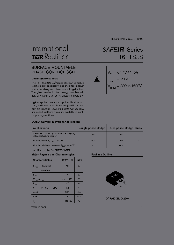 16TTS08STRLPBF_6682635.PDF Datasheet