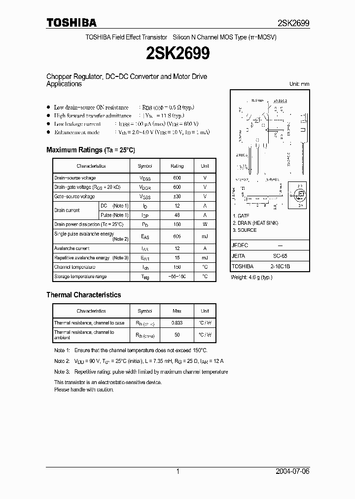 2SK2699_6682847.PDF Datasheet