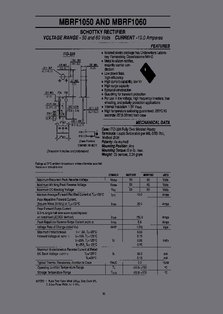 MBRF1060_6684424.PDF Datasheet