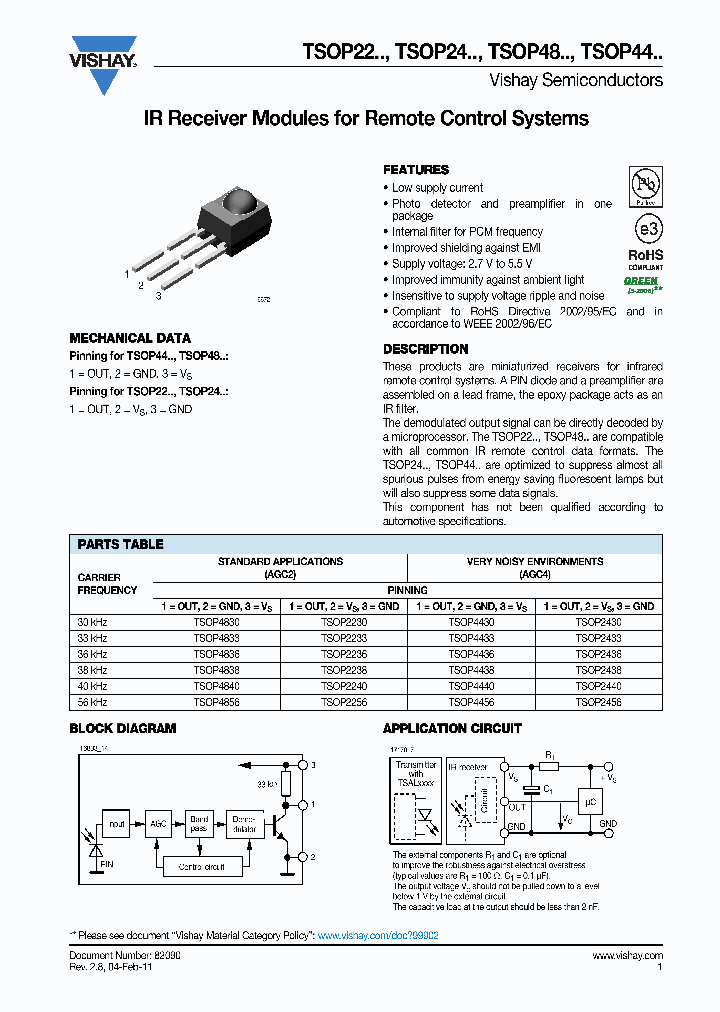 TSOP4456_6685770.PDF Datasheet