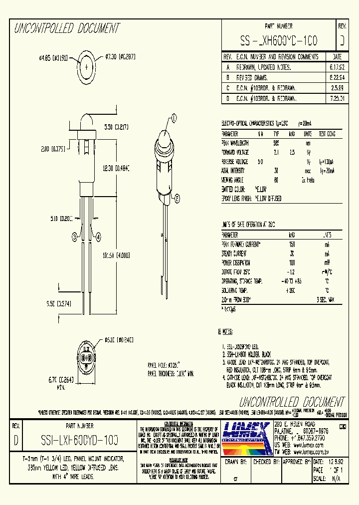 SSI-LXH600YD-100_6684395.PDF Datasheet