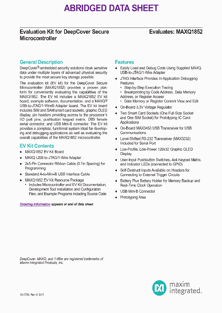 MAXQ1852_6872252.PDF Datasheet