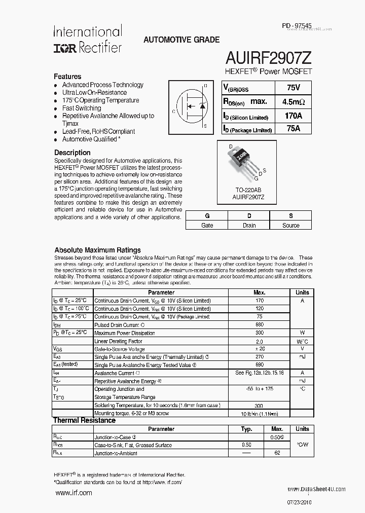 AUIRF2907Z_6875195.PDF Datasheet