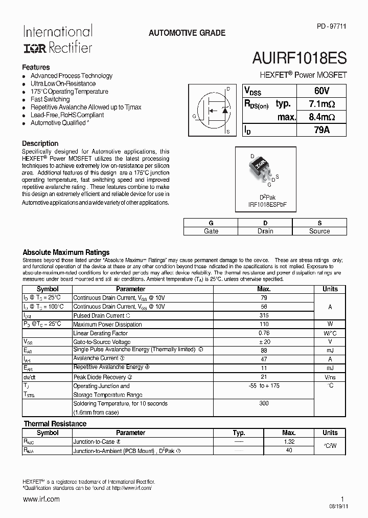 AUIRF1018ES_6875150.PDF Datasheet