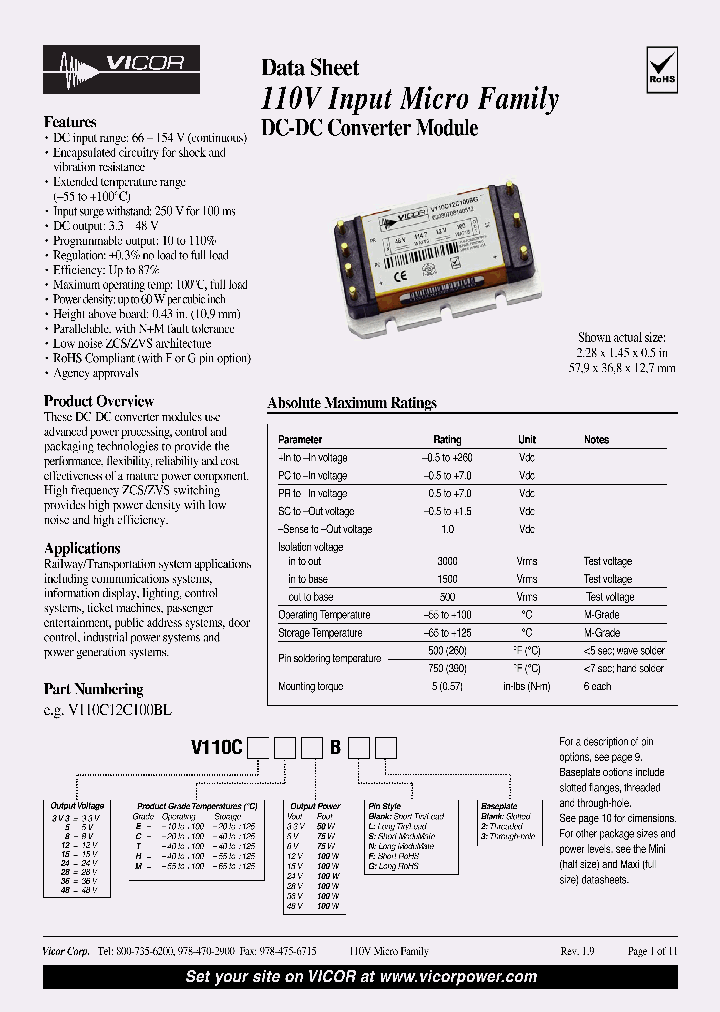 V110C15C100BL2_6687322.PDF Datasheet