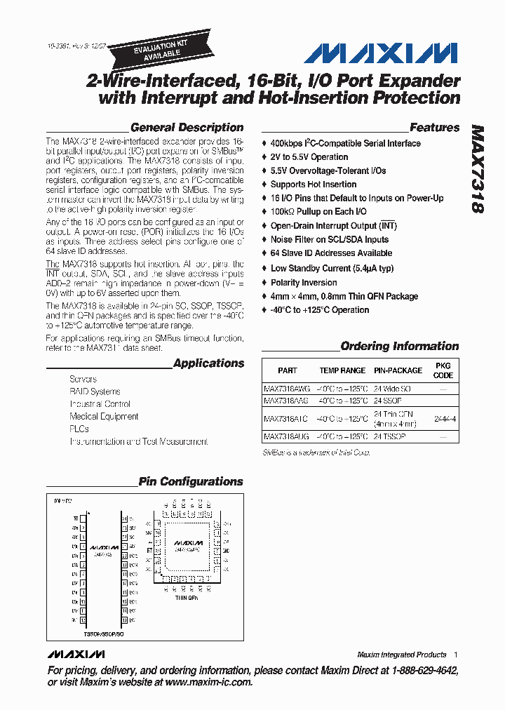 MAX7318AAG-T_6687031.PDF Datasheet