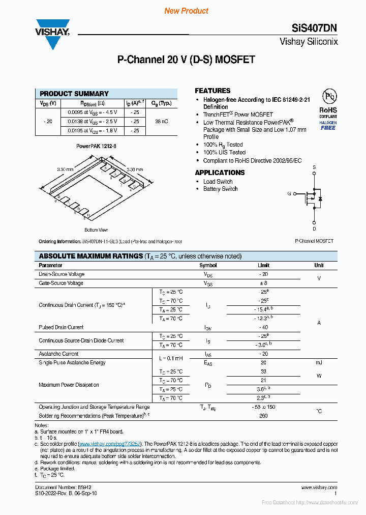 SIS407DN_6881917.PDF Datasheet