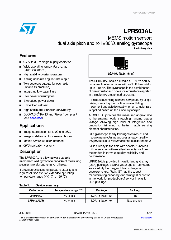 LPR503AL_6882040.PDF Datasheet