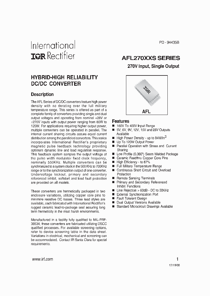 AFL27005SYESPBF_6687459.PDF Datasheet