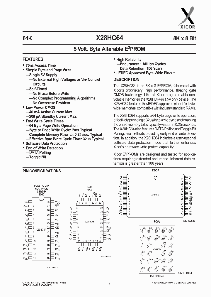 X28HC64SI-70T2_6679880.PDF Datasheet