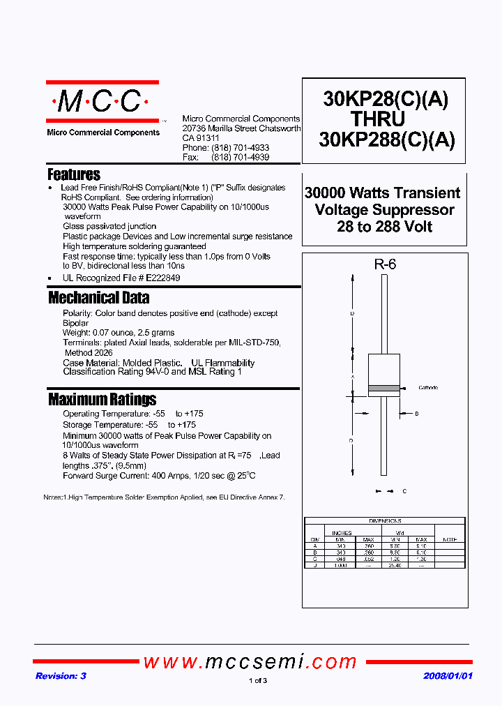 30KP120-AP_6687931.PDF Datasheet