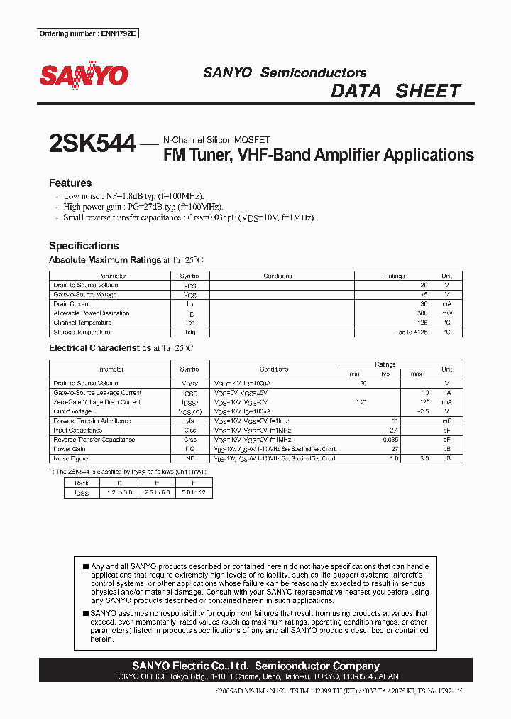 2SK544-D_6690374.PDF Datasheet