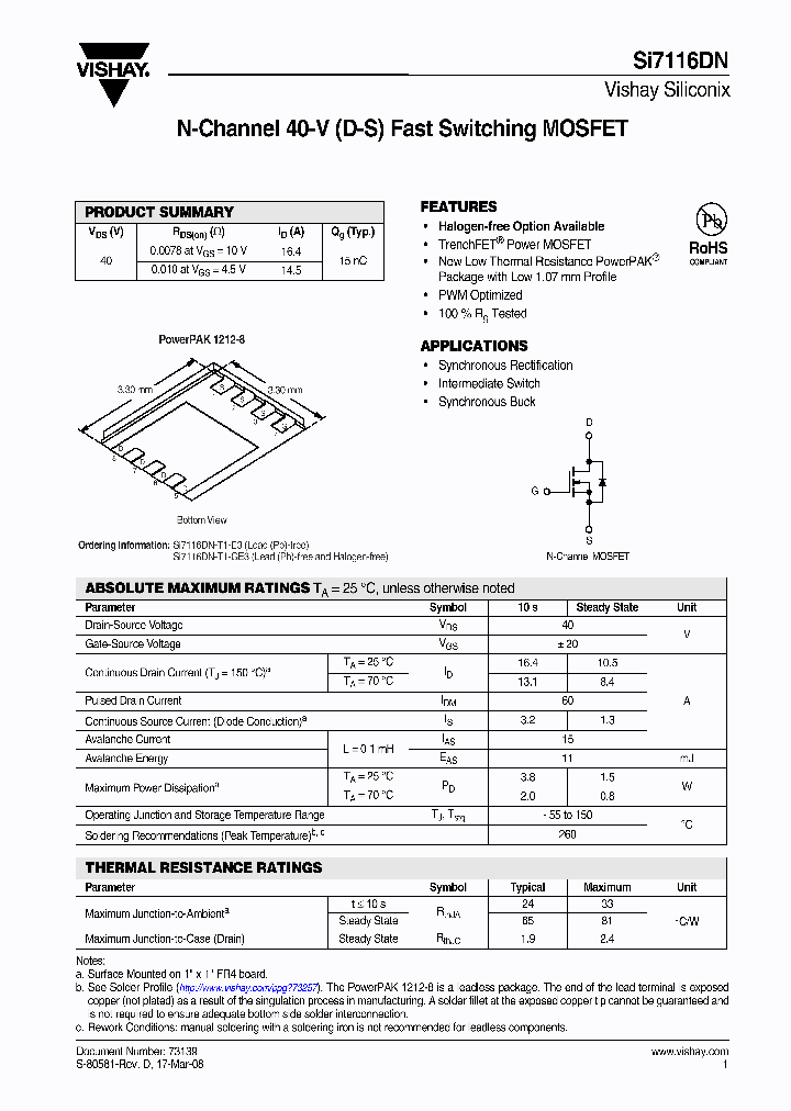 SI7116DN-T1-GE3_6692057.PDF Datasheet