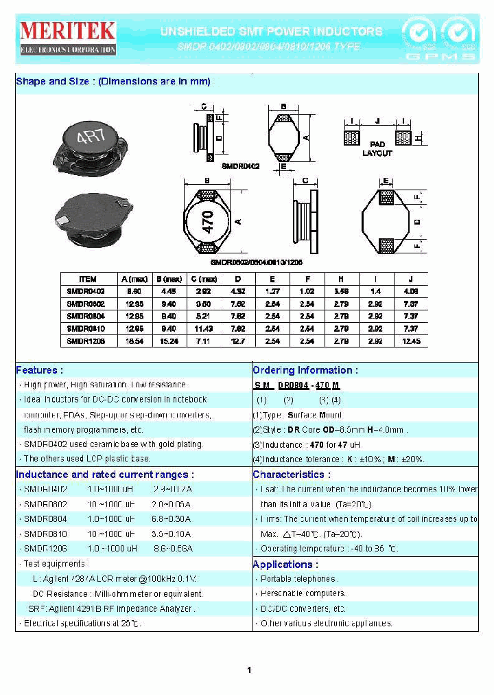 SMDR0402-151M_6691727.PDF Datasheet