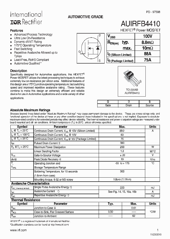 AUIRFB4410_6690377.PDF Datasheet