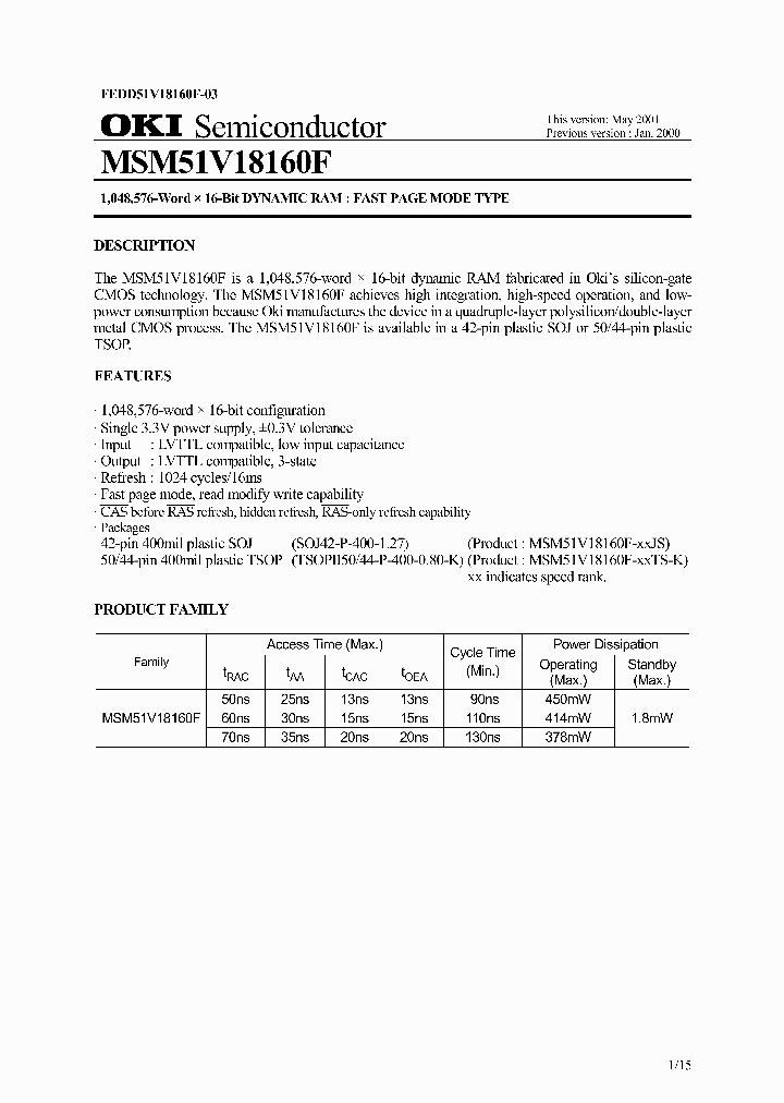 MSM51V18160F-60TS-K_6692119.PDF Datasheet