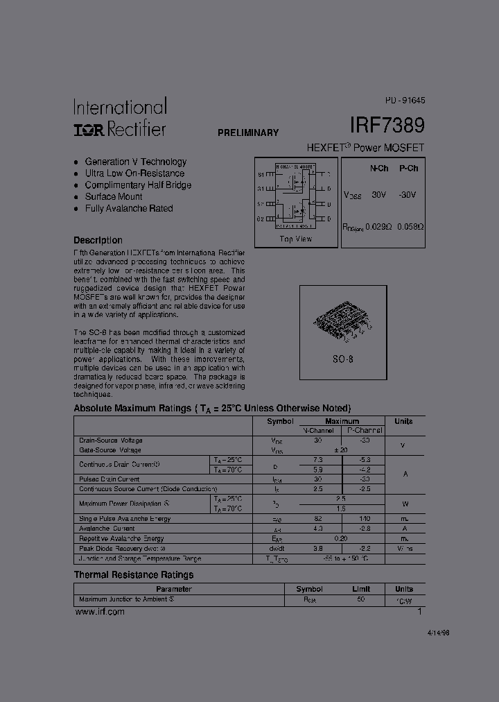 IRF7389TR_6694143.PDF Datasheet