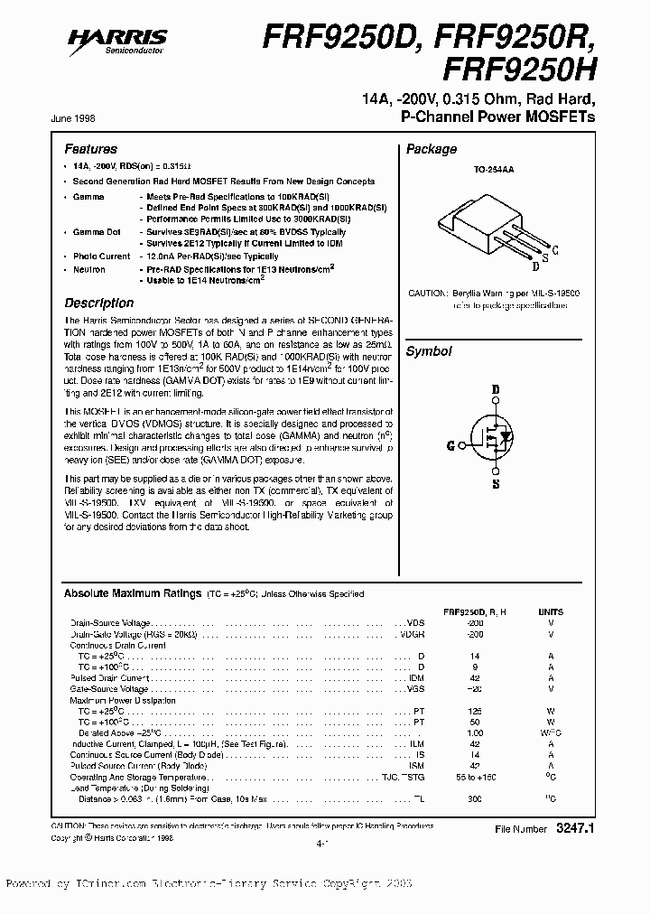 FRF9250R4_6687078.PDF Datasheet